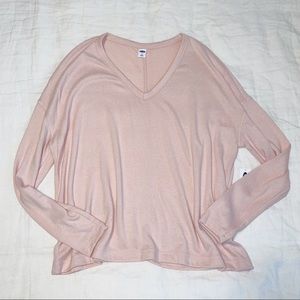 NWT Old Navy Light Pink Lightweight Loose-Fitting Soft Sweater